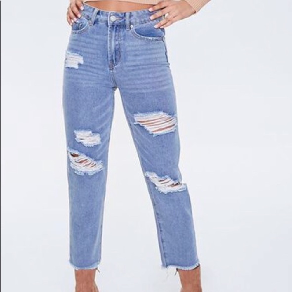 Forever 21 Recycled Slim Straight Jeans Size 25